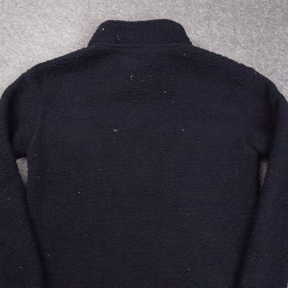 Womens Tommy Hilfiger Jeans High Pile Logo Small Blue Long Sleeve 1/4 Zip Jacket - Picture 10 of 10